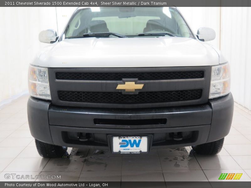 Sheer Silver Metallic / Dark Titanium 2011 Chevrolet Silverado 1500 Extended Cab 4x4