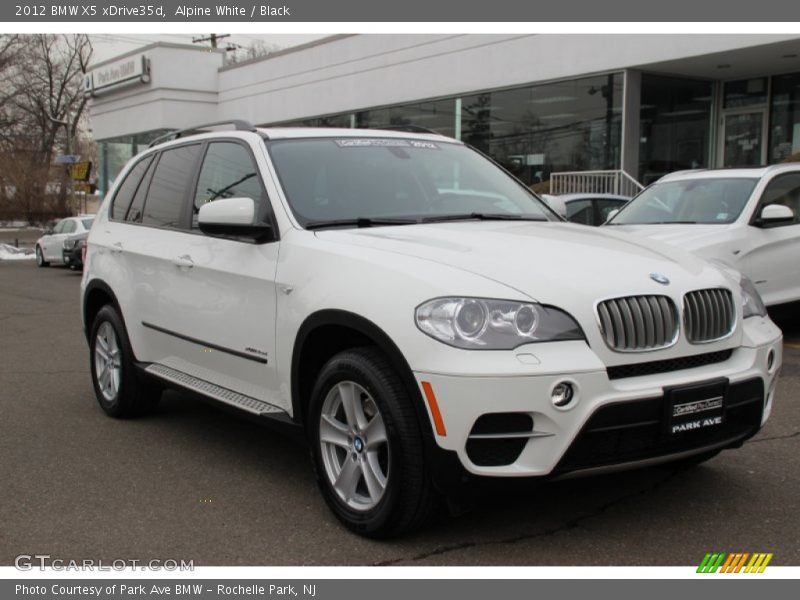 Alpine White / Black 2012 BMW X5 xDrive35d