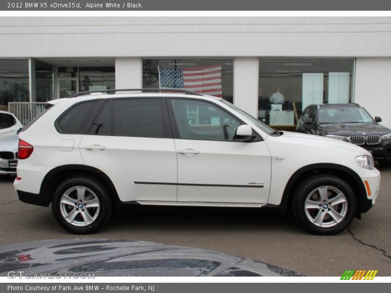 Alpine White / Black 2012 BMW X5 xDrive35d