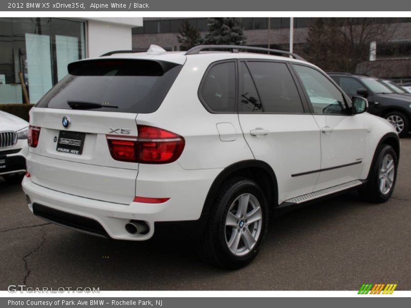 Alpine White / Black 2012 BMW X5 xDrive35d