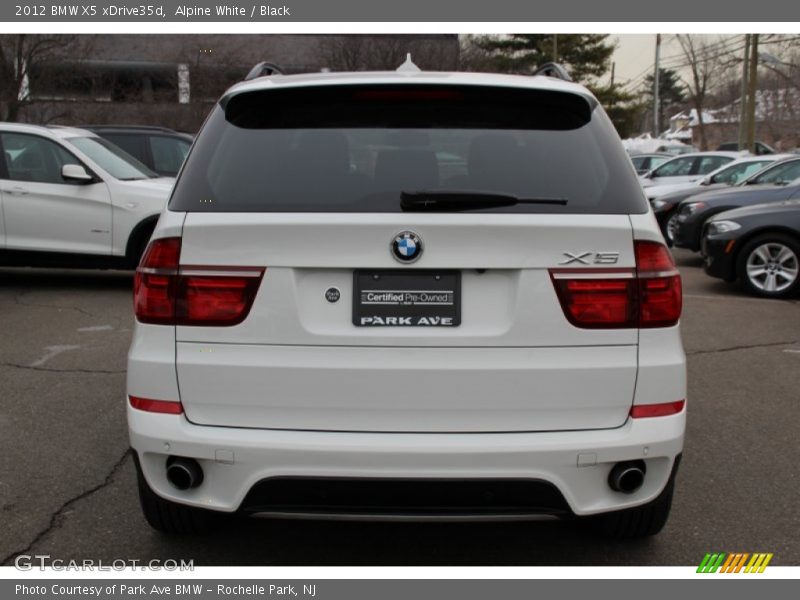 Alpine White / Black 2012 BMW X5 xDrive35d