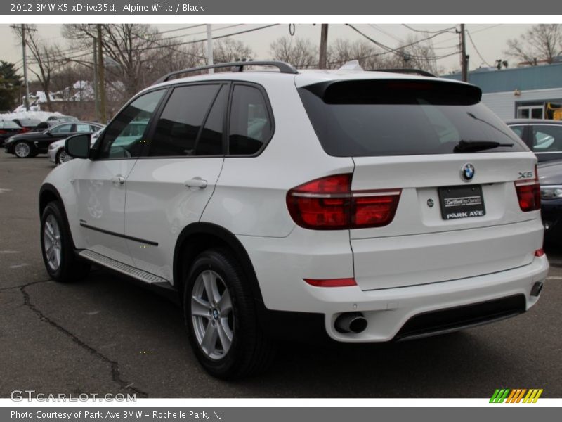 Alpine White / Black 2012 BMW X5 xDrive35d