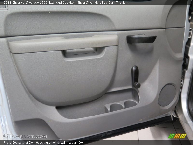 Sheer Silver Metallic / Dark Titanium 2011 Chevrolet Silverado 1500 Extended Cab 4x4
