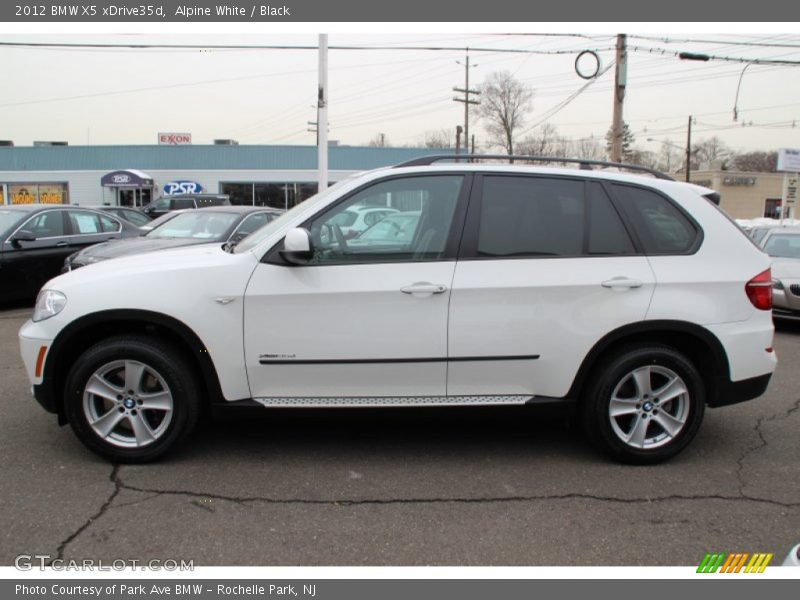 Alpine White / Black 2012 BMW X5 xDrive35d