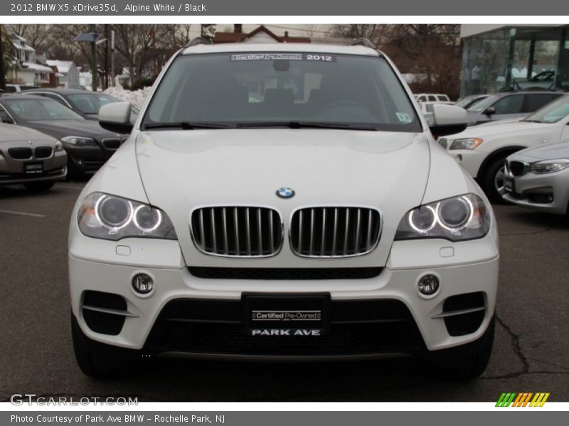 Alpine White / Black 2012 BMW X5 xDrive35d