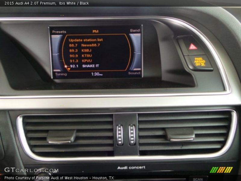 Ibis White / Black 2015 Audi A4 2.0T Premium