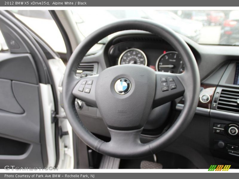 Alpine White / Black 2012 BMW X5 xDrive35d