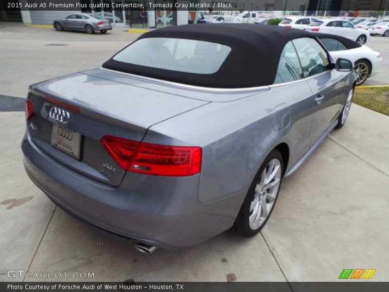 Tornado Gray Metallic / Black 2015 Audi A5 Premium Plus quattro Convertible
