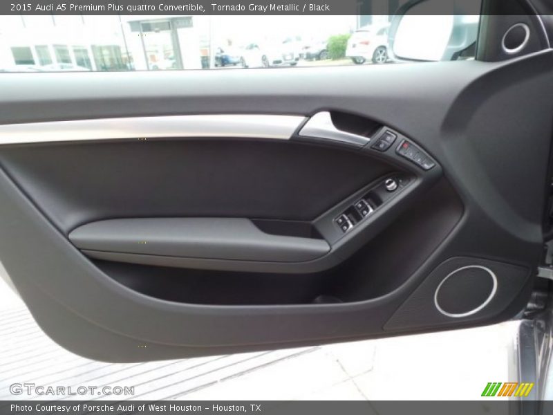 Tornado Gray Metallic / Black 2015 Audi A5 Premium Plus quattro Convertible