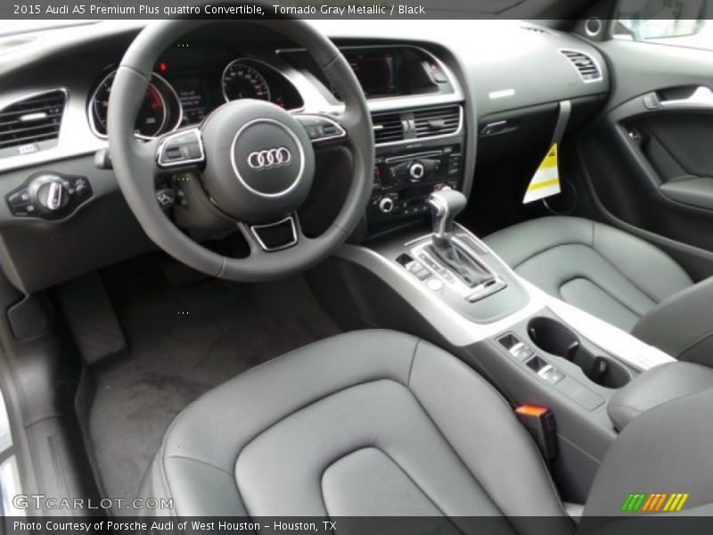 Tornado Gray Metallic / Black 2015 Audi A5 Premium Plus quattro Convertible