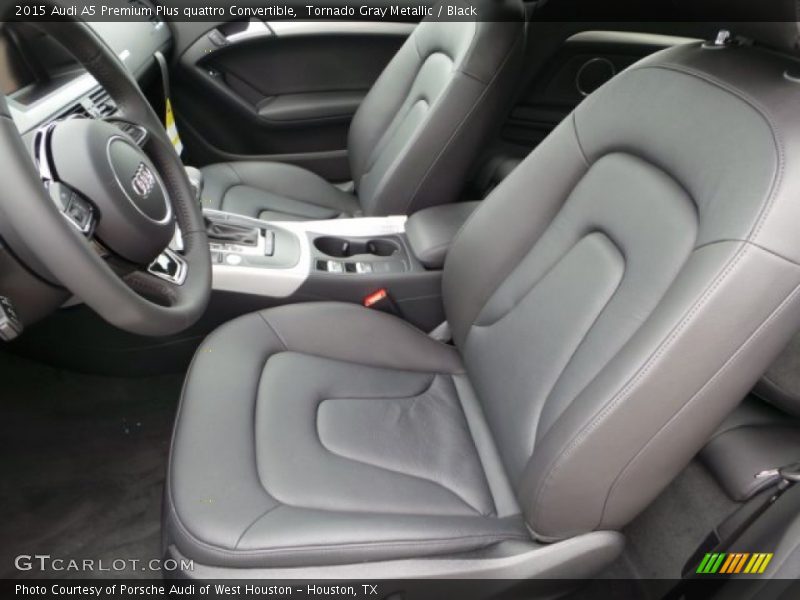 Tornado Gray Metallic / Black 2015 Audi A5 Premium Plus quattro Convertible