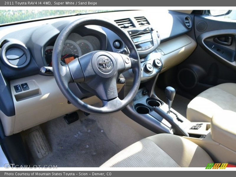 Super White / Sand Beige 2011 Toyota RAV4 I4 4WD