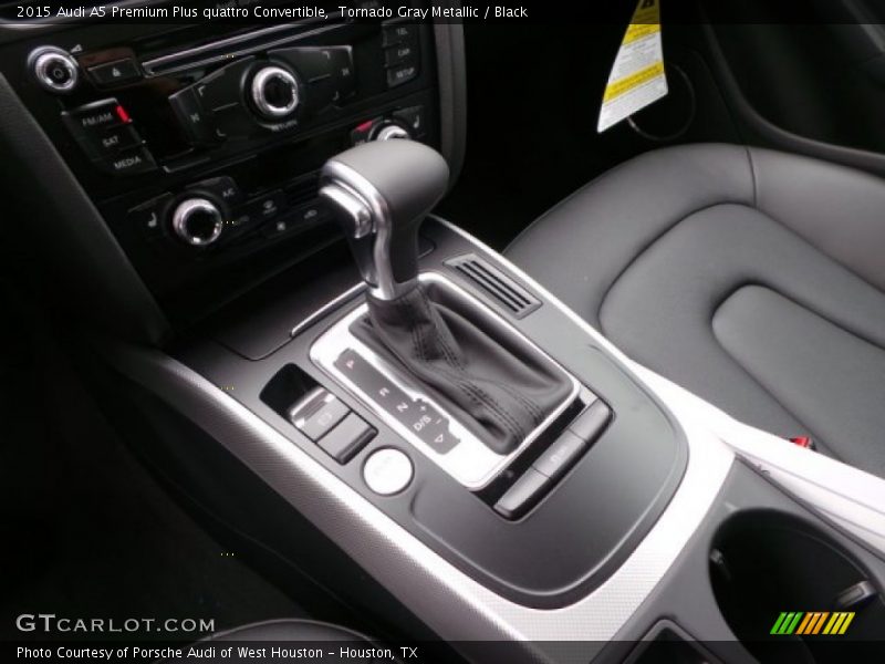 Tornado Gray Metallic / Black 2015 Audi A5 Premium Plus quattro Convertible