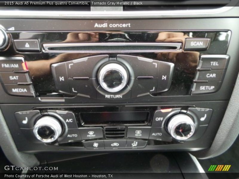 Tornado Gray Metallic / Black 2015 Audi A5 Premium Plus quattro Convertible