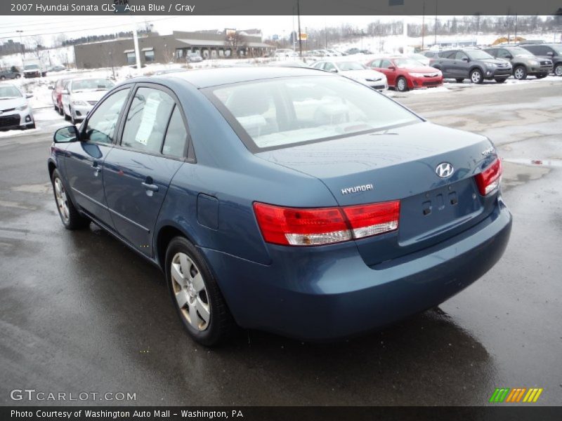Aqua Blue / Gray 2007 Hyundai Sonata GLS