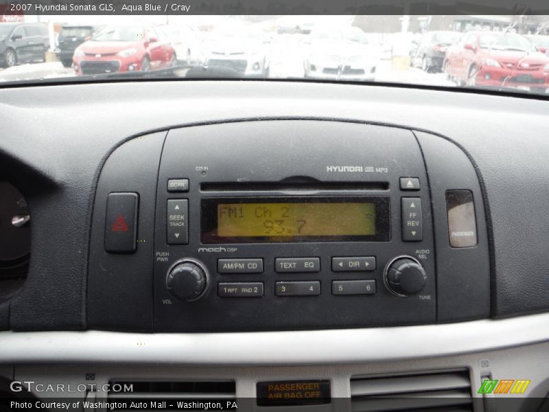 Aqua Blue / Gray 2007 Hyundai Sonata GLS