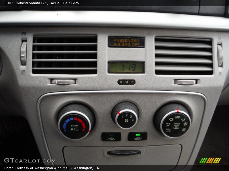 Aqua Blue / Gray 2007 Hyundai Sonata GLS