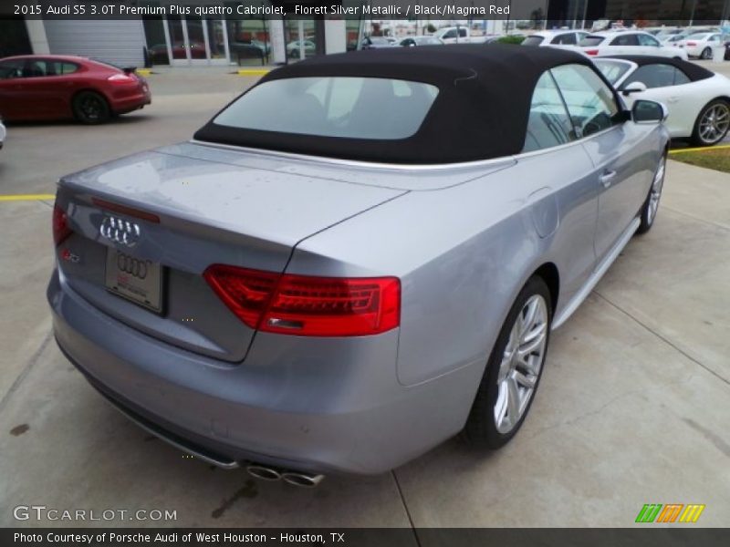 Florett Silver Metallic / Black/Magma Red 2015 Audi S5 3.0T Premium Plus quattro Cabriolet