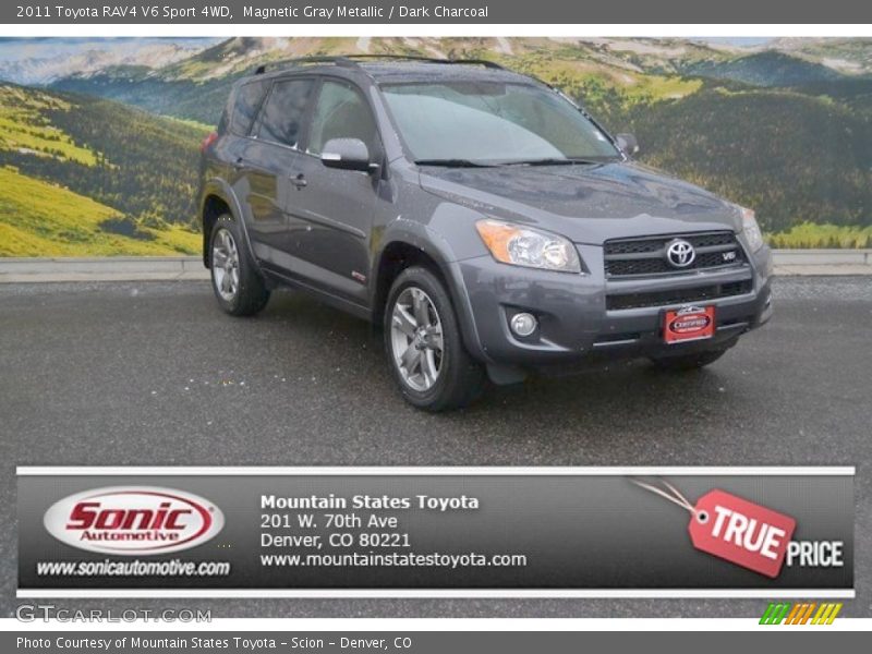 Magnetic Gray Metallic / Dark Charcoal 2011 Toyota RAV4 V6 Sport 4WD