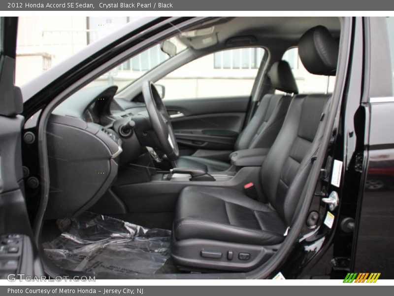 Crystal Black Pearl / Black 2012 Honda Accord SE Sedan