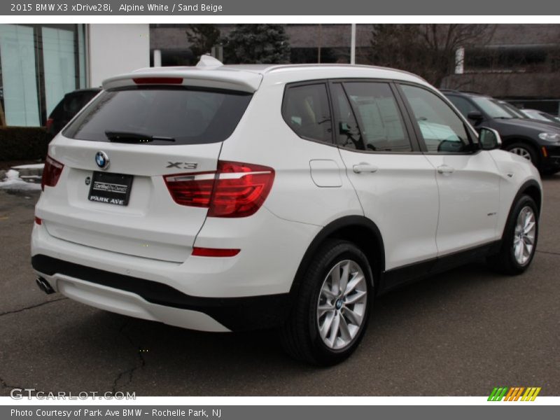 Alpine White / Sand Beige 2015 BMW X3 xDrive28i
