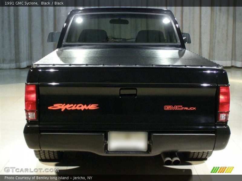 1991 GMC Syclone Black / Black with Red Piping, Rear - 1991 GMC Syclone 