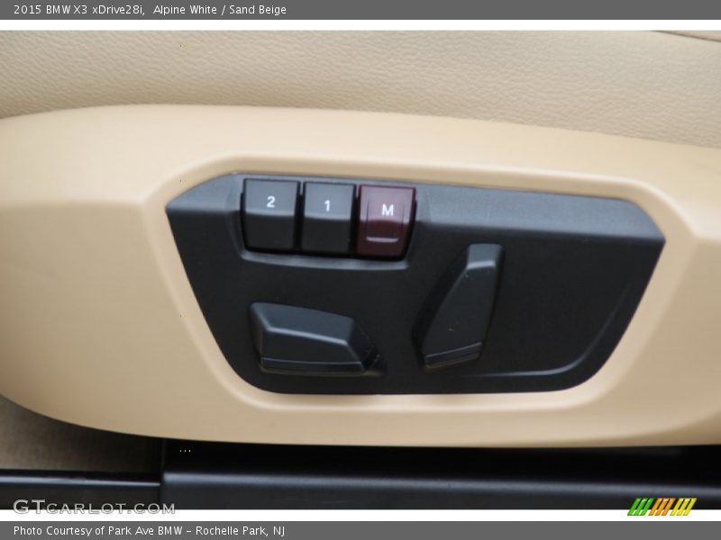 Controls of 2015 X3 xDrive28i