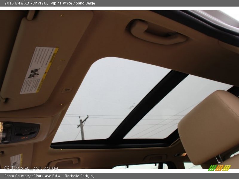Alpine White / Sand Beige 2015 BMW X3 xDrive28i
