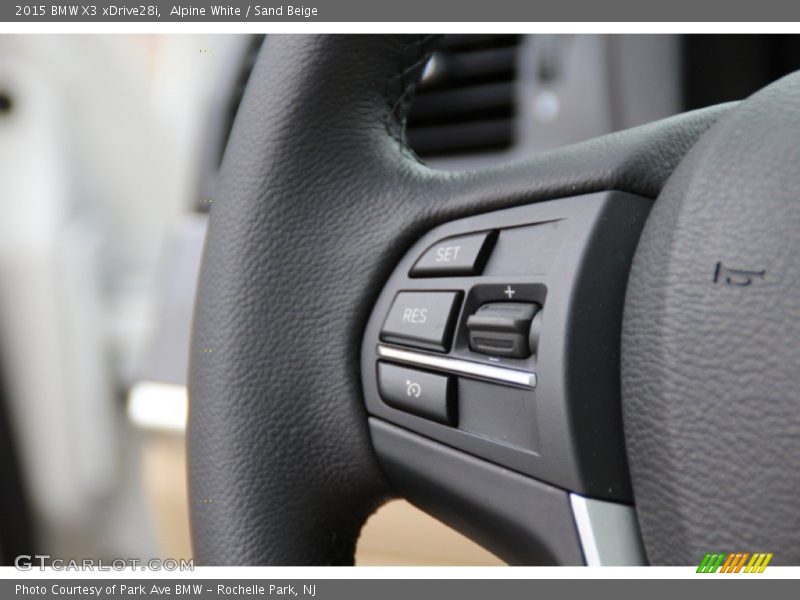 Controls of 2015 X3 xDrive28i