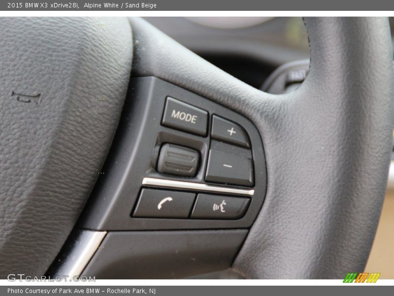 Controls of 2015 X3 xDrive28i