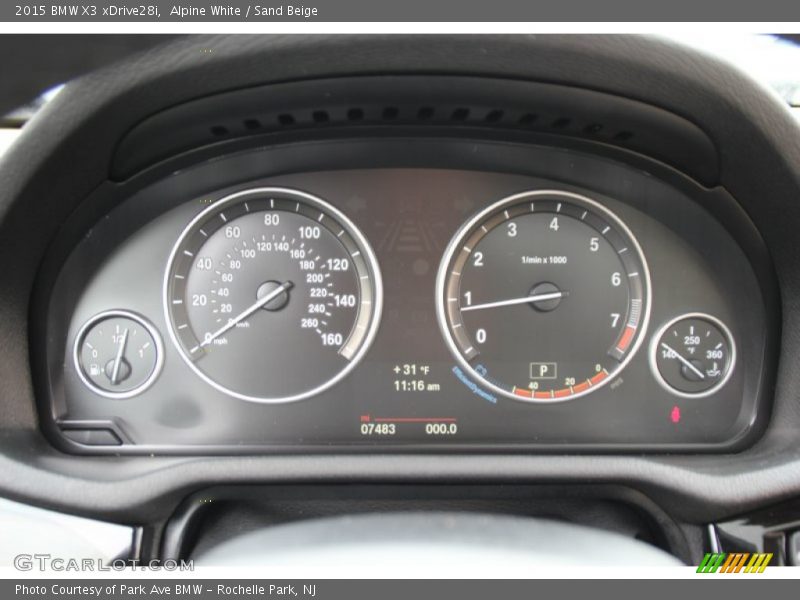  2015 X3 xDrive28i xDrive28i Gauges