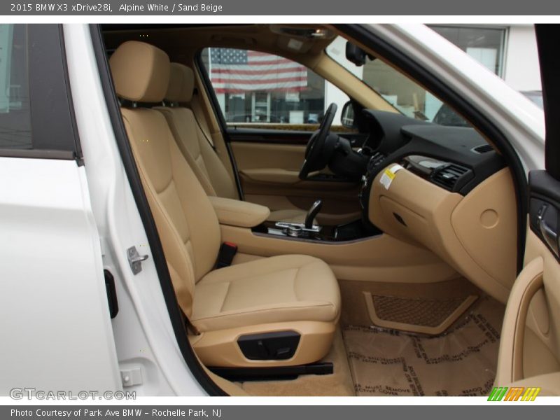 Alpine White / Sand Beige 2015 BMW X3 xDrive28i