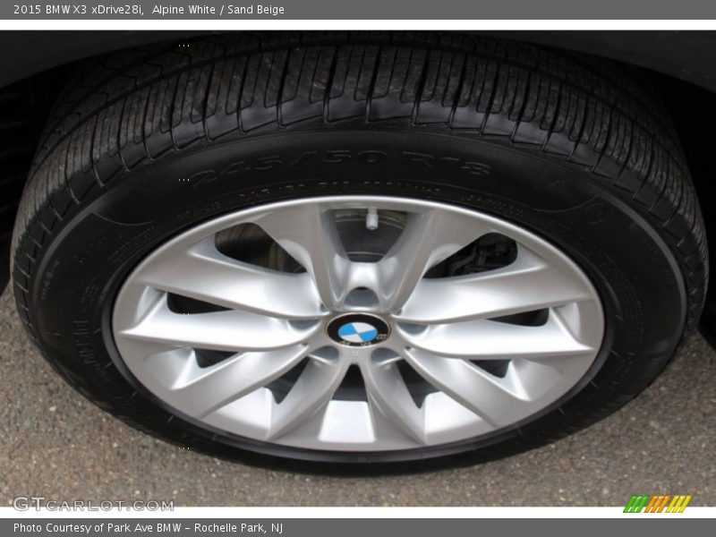 Alpine White / Sand Beige 2015 BMW X3 xDrive28i