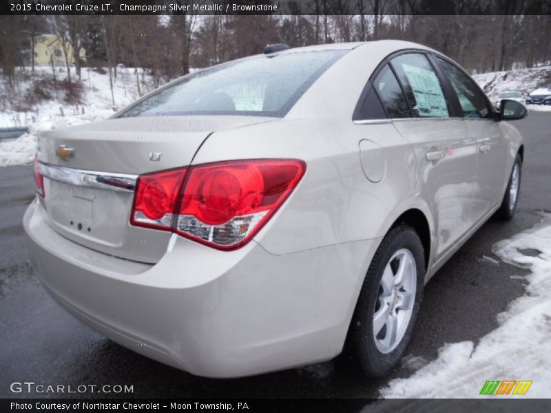 Champagne Silver Metallic / Brownstone 2015 Chevrolet Cruze LT