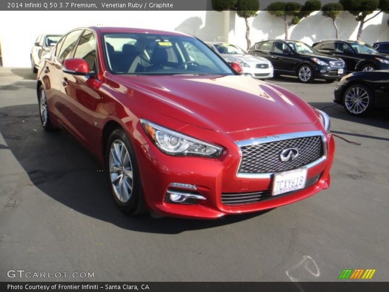 Venetian Ruby / Graphite 2014 Infiniti Q 50 3.7 Premium
