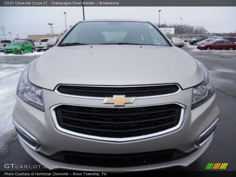 Champagne Silver Metallic / Brownstone 2015 Chevrolet Cruze LT