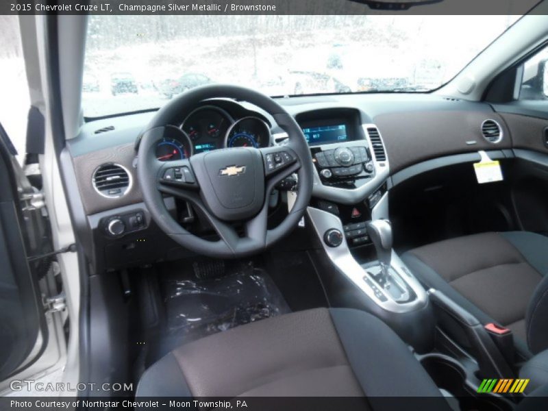 Champagne Silver Metallic / Brownstone 2015 Chevrolet Cruze LT