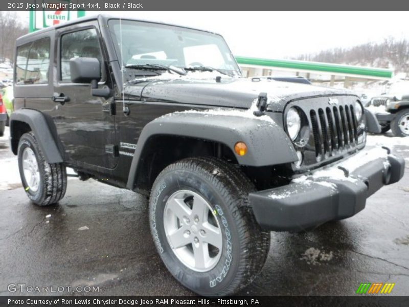 Black / Black 2015 Jeep Wrangler Sport 4x4