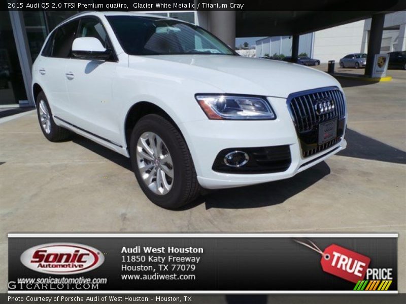 Glacier White Metallic / Titanium Gray 2015 Audi Q5 2.0 TFSI Premium quattro