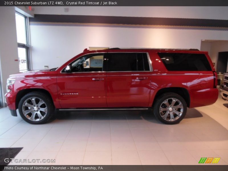 Crystal Red Tintcoat / Jet Black 2015 Chevrolet Suburban LTZ 4WD