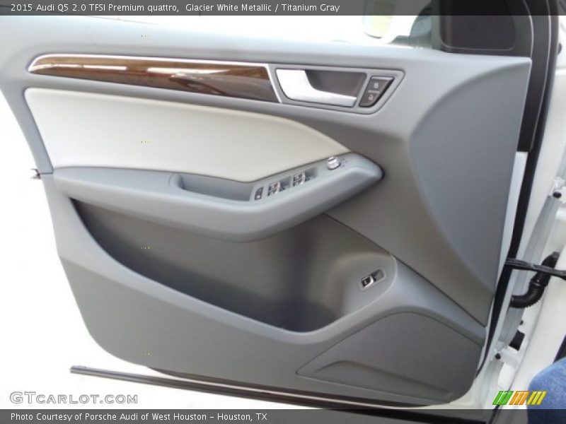 Glacier White Metallic / Titanium Gray 2015 Audi Q5 2.0 TFSI Premium quattro