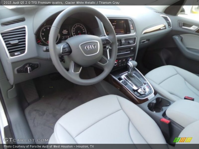 Glacier White Metallic / Titanium Gray 2015 Audi Q5 2.0 TFSI Premium quattro