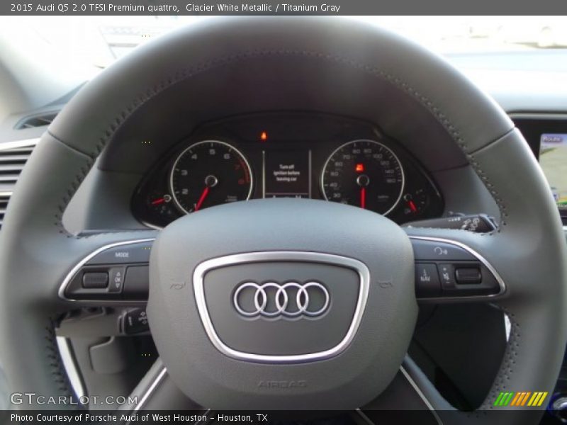 Glacier White Metallic / Titanium Gray 2015 Audi Q5 2.0 TFSI Premium quattro
