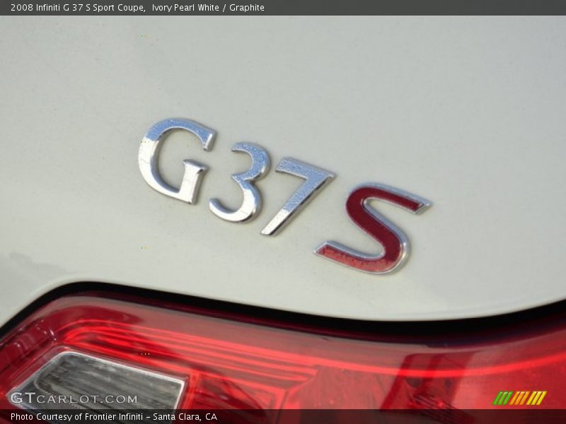 Ivory Pearl White / Graphite 2008 Infiniti G 37 S Sport Coupe