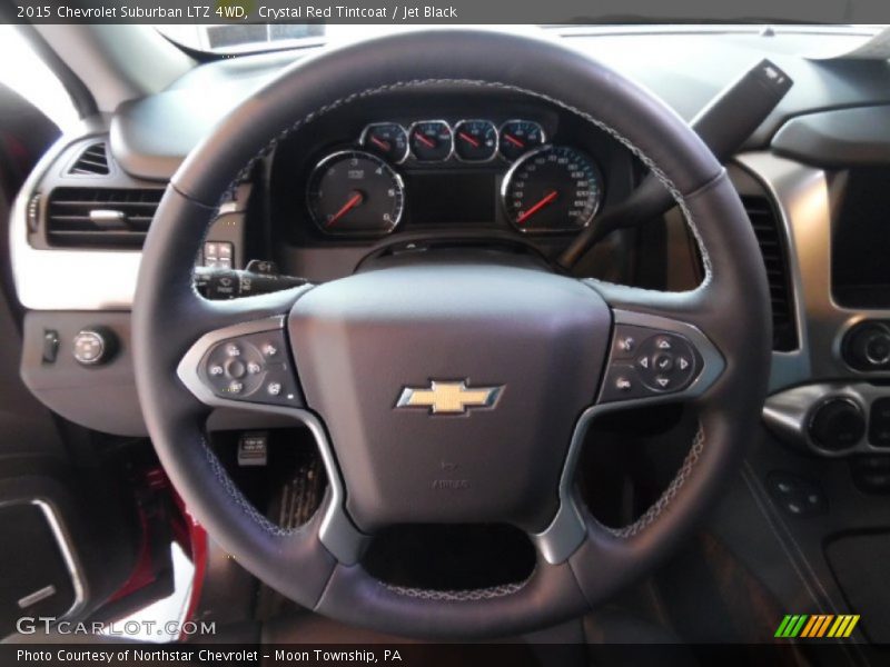 Crystal Red Tintcoat / Jet Black 2015 Chevrolet Suburban LTZ 4WD