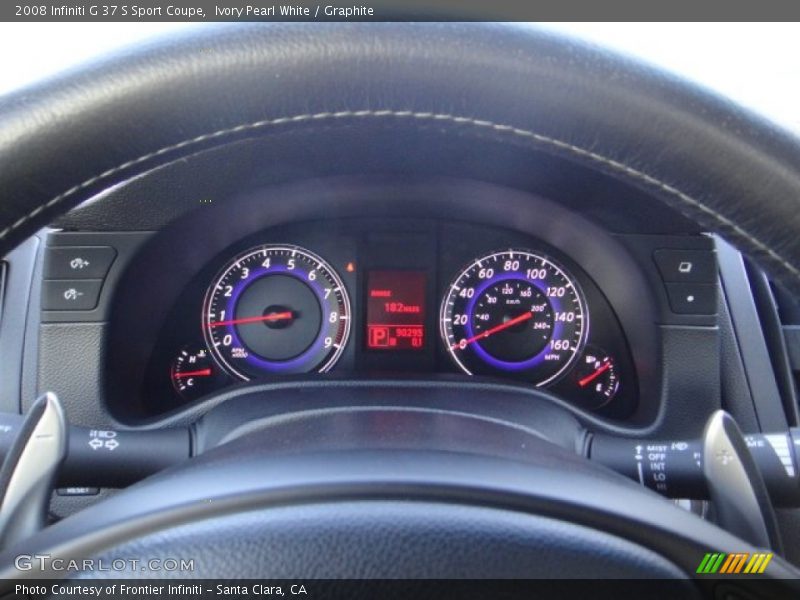 Ivory Pearl White / Graphite 2008 Infiniti G 37 S Sport Coupe