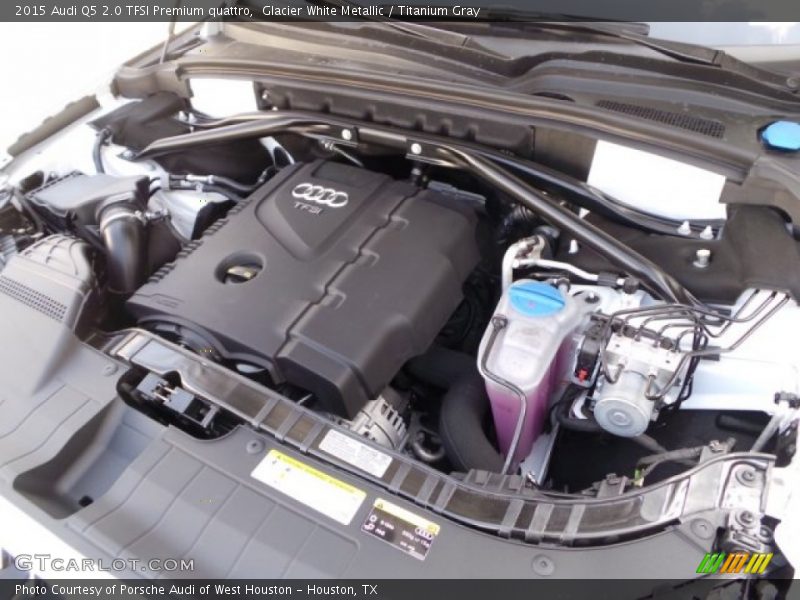 Glacier White Metallic / Titanium Gray 2015 Audi Q5 2.0 TFSI Premium quattro