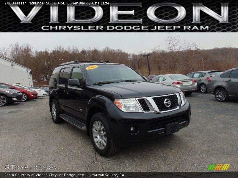 Super Black / Cafe Latte 2008 Nissan Pathfinder SE V8 4x4