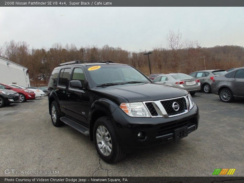 Super Black / Cafe Latte 2008 Nissan Pathfinder SE V8 4x4