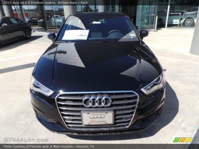 Brilliant Black / Black 2015 Audi A3 2.0 Premium quattro